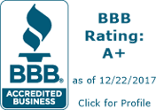BBB Rating A+ as of 12/22/2017 Click for Profile