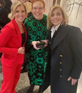 Michele Young with Kristen Dahlgren and Dr. Mary "Nora" Disis